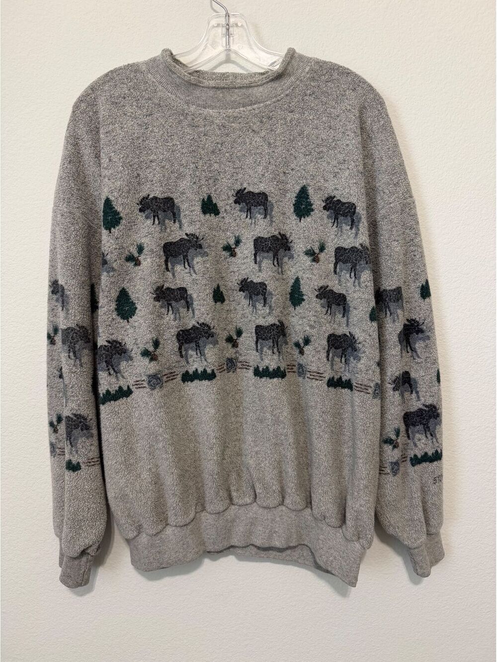 Art Unlimited Sportswear Long Sleeve Crew Neck Vintage Sweatshirt Men's Size XL